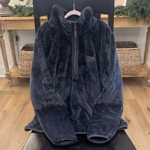 Cozy Black Fleece Puffer Jacket